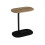 URBN Living (Oak) C Shaped Wood & Metal Oval Side End Table 3