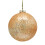 Festive 10cm Copper Sequin Glass Christmas Bauble 1