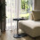 URBN Living (Black) C Shaped Wood & Metal Oval Side End Table 4