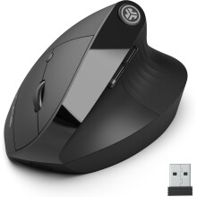 JLab JBuds Ergonomic Mouse, Connect via Bluetooth or USB Receiver,