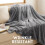 Faux Fur Soft Throw Blanket & Versatile Blanket (Silver) 4