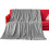 Faux Fur Soft Throw Blanket & Versatile Blanket (Silver) 1