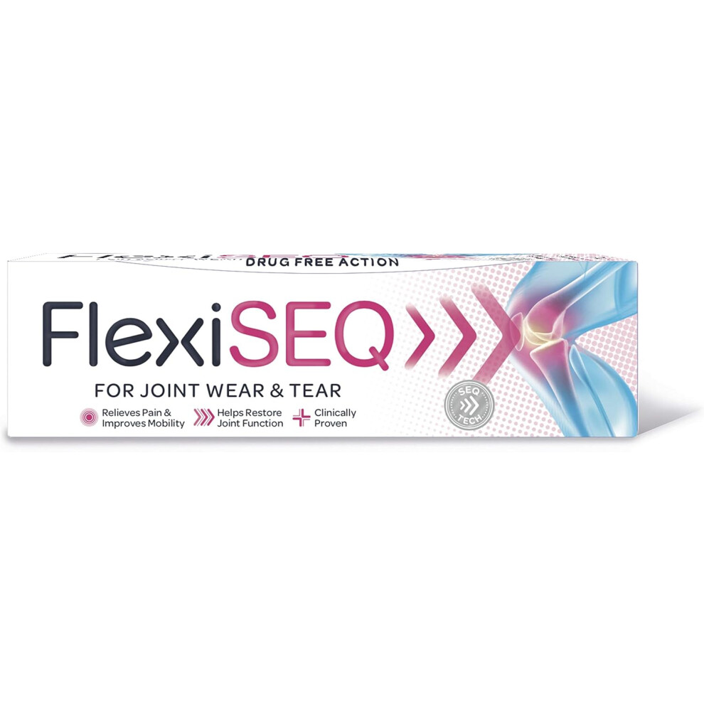 Flexiseq (50 G (Pack Of 1)) Gel, 50G, Drug-Free, For Joint Wear & Tear, Pain Relief Gel, (Packaging May Vary)