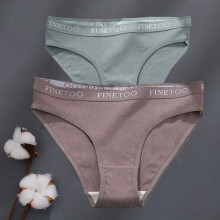 (Set 8, 2pcs) 2pcs Cotton Panties Womens Briefs Sexy Low Rise Underwear