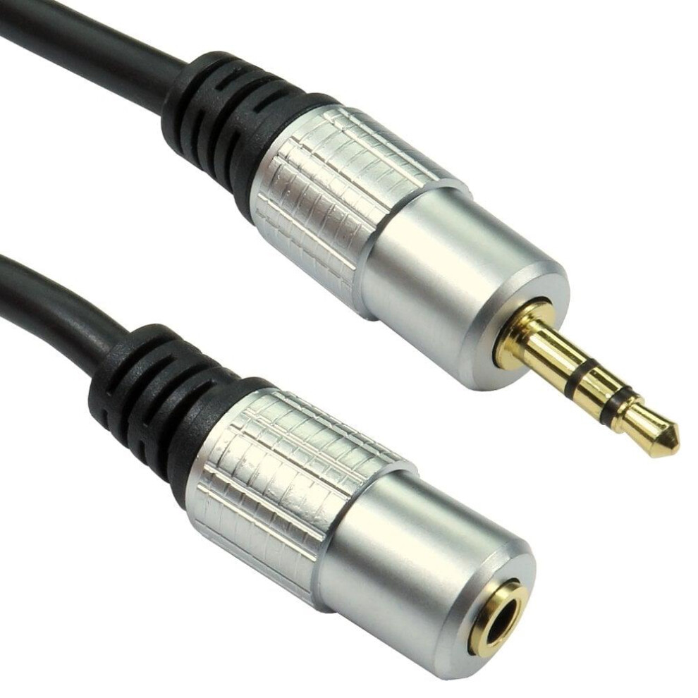 2M Metre 3.5Mm Stereo Jack Headphone Extension Cable Aux Audio Lead Ofc Gold 5055329052624