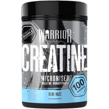 (Blue Razz, 100 Servings (Pack of 1)) Warrior Creatine Monohydrate Powder Micronised for Easy Mixing and Consumption