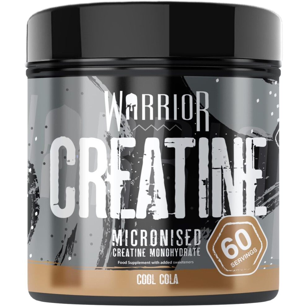 (Warrior Creatine Monohydrate Powder 300g â Micronised â Proven to Improve Physical Performance and Recovery, 5g Servings) Warrior Creatine Monohy