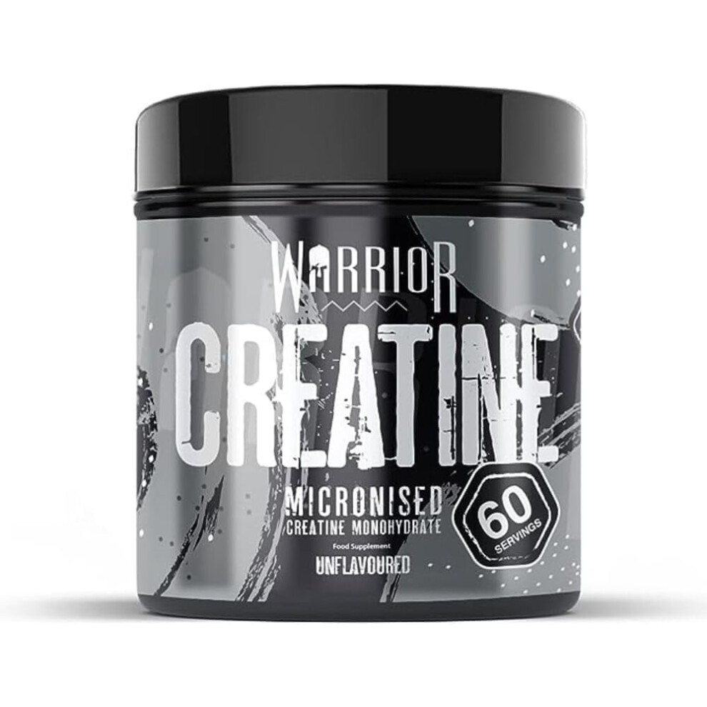 (Warrior Creatine Monohydrate Powder 300g â Micronised â Proven to Improve Physical Performance and Recovery, 5g Servings) Warrior Creatine Monohy