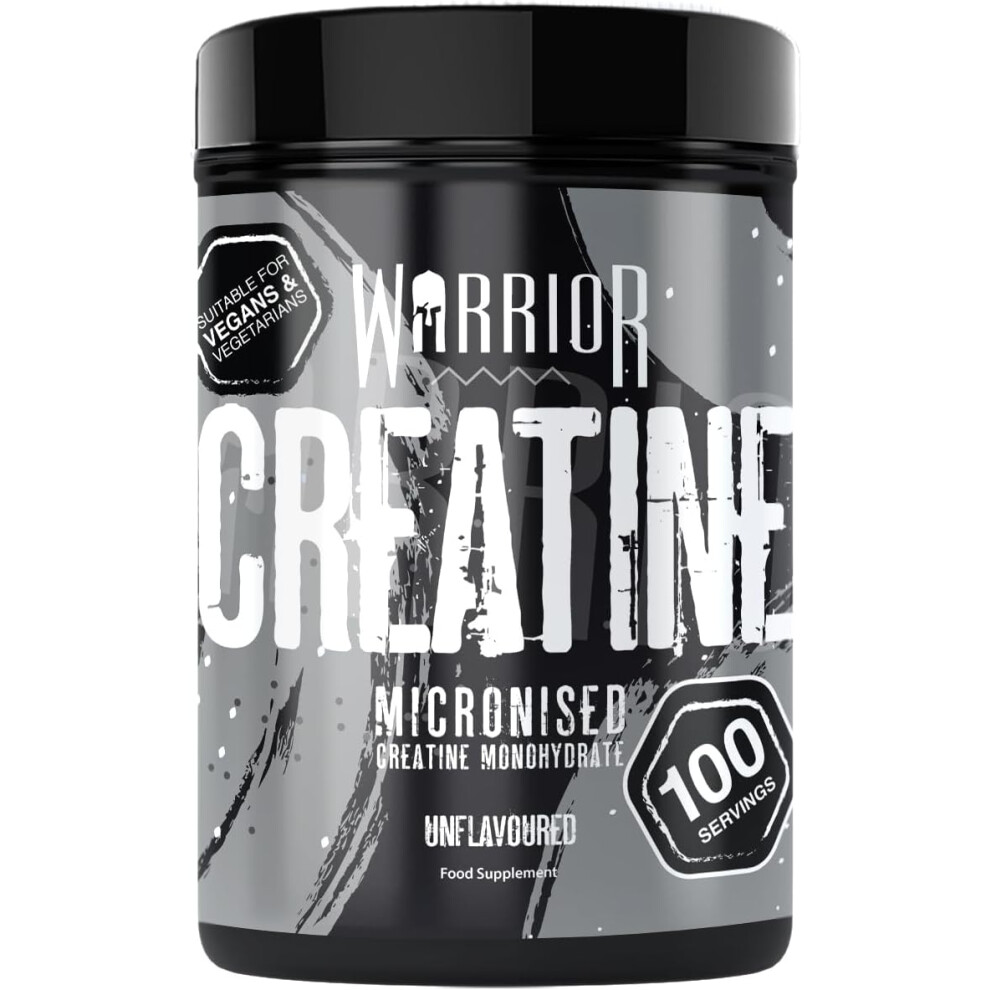 (Warrior Creatine Monohydrate Powder â Micronised for Easy Mixing and Consumption â 100 Percent Pure Creatine â Proven to) Warrior Creatine Mono