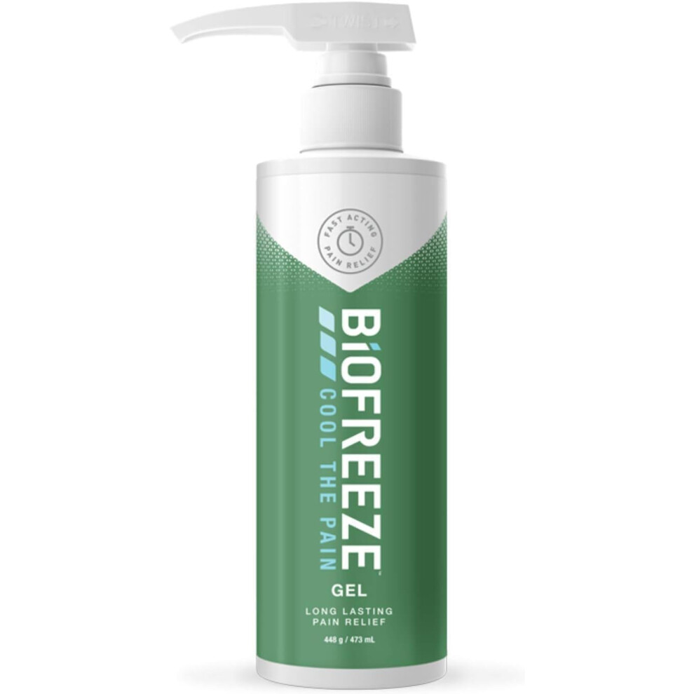 Biofreeze Pain Relieving Gel, 473ml, Pain Relief Gel, Cooling Gel