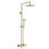 NES Home Nes Home Brushed Brass Round Exposed Thermostatic Shower Kit 2