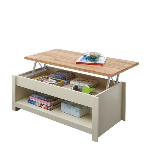 Timber Art Design UK lift Up Coffee Table Cream