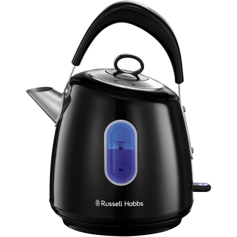 New Russell Hobbs Stylevia 1.5L Kettle - Rapid Boil Kettle Black
