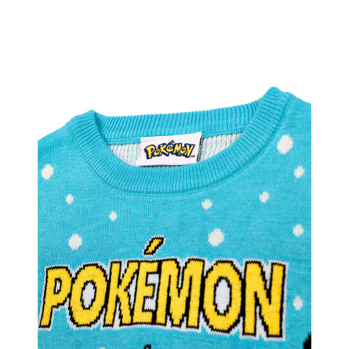 Pokémon (7-8 Years) Pokemon Christmas Jumper (Boys Blue) 2