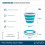 LIVIVO LIVIVO Collapsible Bucket - Turquoise 5