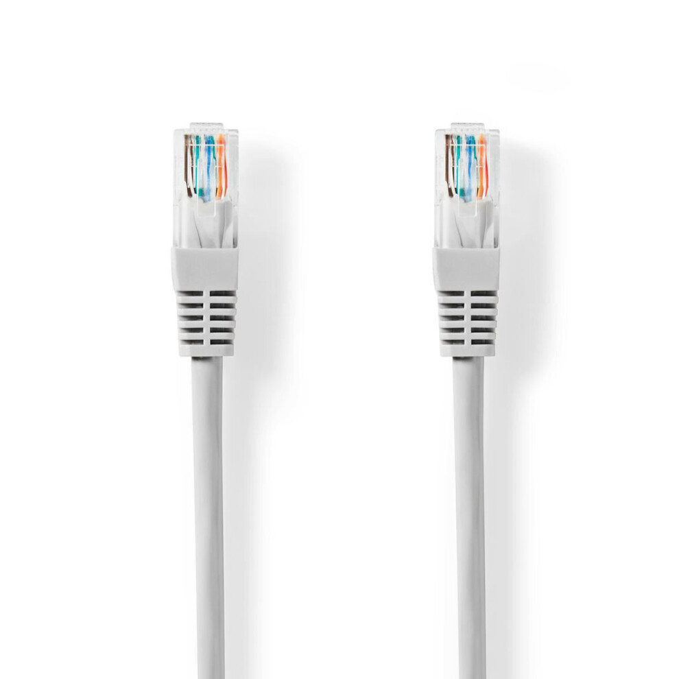 0.5m Metre Ethernet CAT 5e RJ45 Network Cable GREY Internet Lead 50cm Short Lead