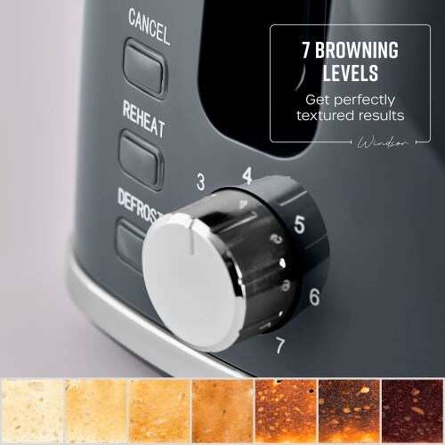 Swan Swan Windsor Grey 1.7L Kettle & 2 Slice Toaster Matching Set 1
