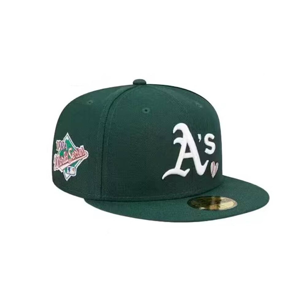 (Green, Head Circumference 59.6cm) As Letter Sports Team Baseball Cap Embroidery Peaked Caps Breathable Sunproof-image-OPC-PFJXZRG-NEW
