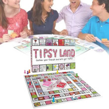 Land Tipsy Party Bordspel Kaart Familiefeest Speelgoed Drinkspellen Rekwisieten Grappig