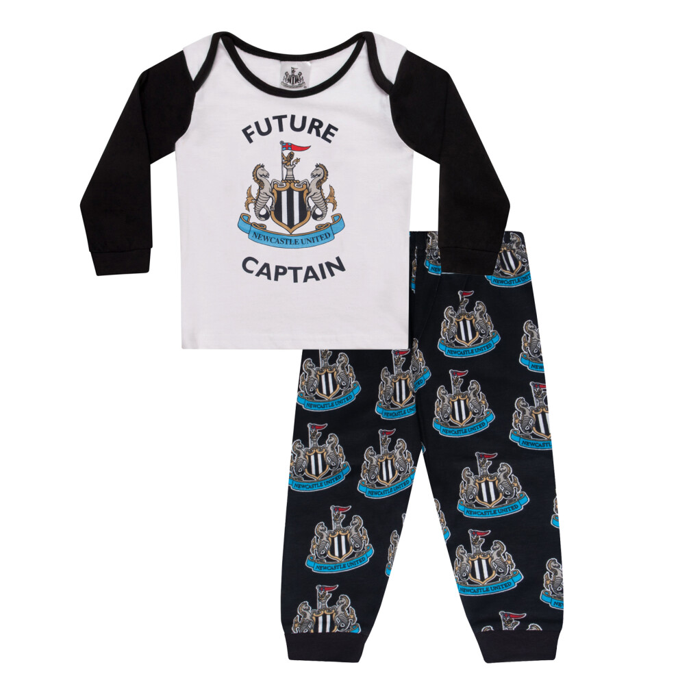 (3-6 Months) Newcastle United Baby Pyjamas Long Boys Kids Official Football Gift