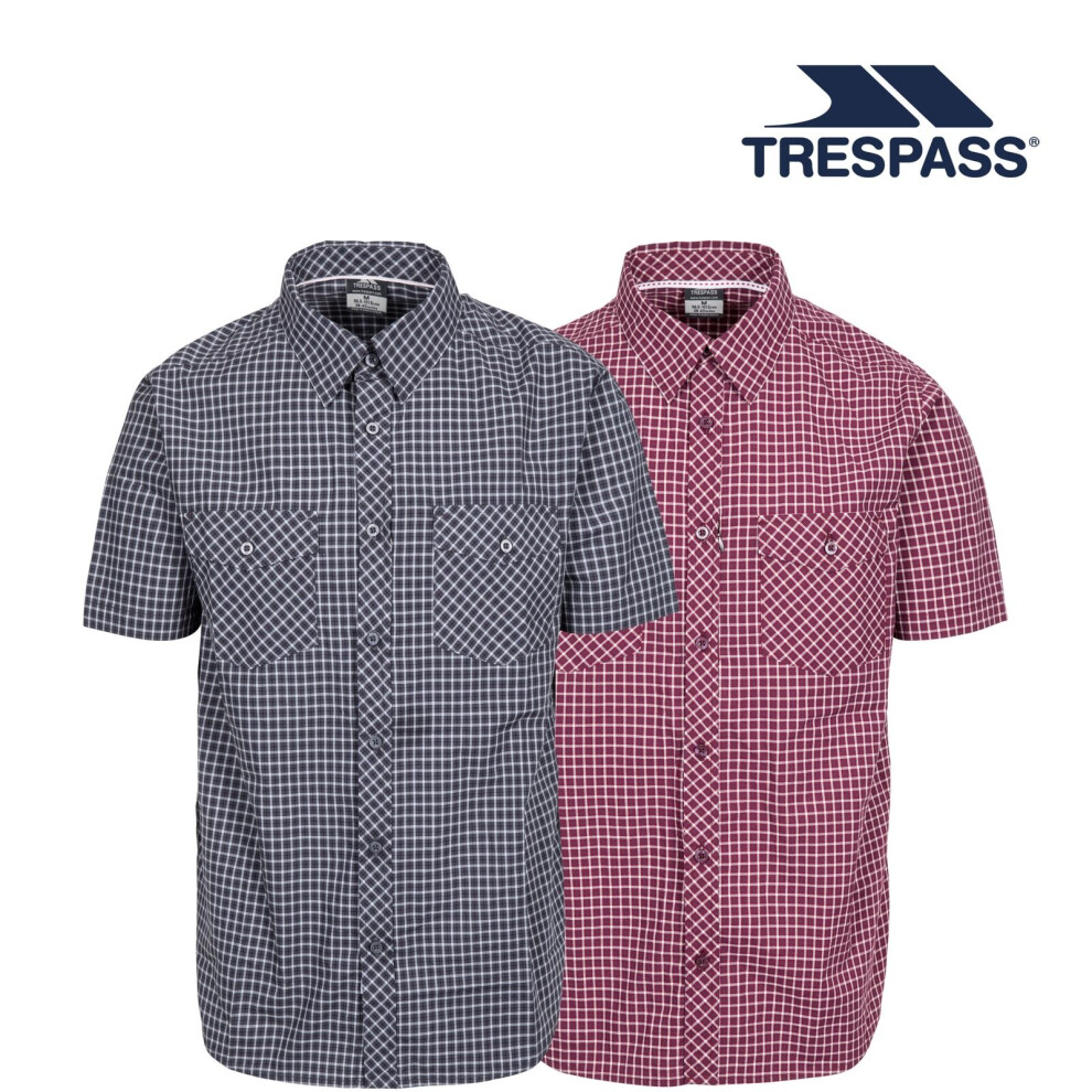 Trespass Mens Shirt Short Sleeve Uttoxeter