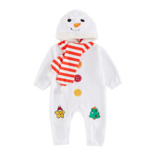 (3-6 Months) Toddler Infant Boy Christmas Long Sleeve Onesies Hoodie Pramsuit Xmas Dress Up Baby Girl Snowman Romper Costume