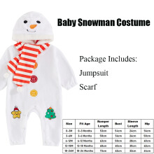 (Snowman, 3-6 Months) 2025 New Year Infant Baby Girl Xmas Outfits Toddler Boy Christmas Velvet Onesie Newborn Gingerbread Costume