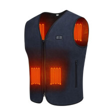 (Xxxl) Winter USB Heated Vest 3-speed Temperature Self-heating Vest Washable Sleeveless Heating Jacket for Outdoor Sport