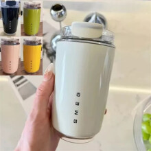 (White) 320ml Smeg Coffee Mug Stainless Steel Travel Water Bottle Insulated Cup 4 Colors