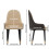 Set Of 2 Upholstered Cushion Kitchen Dining Room Chairs High Back 3