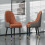 Set Of 2 Upholstered Dining Room Chairs High Back Kitchen Leather 3