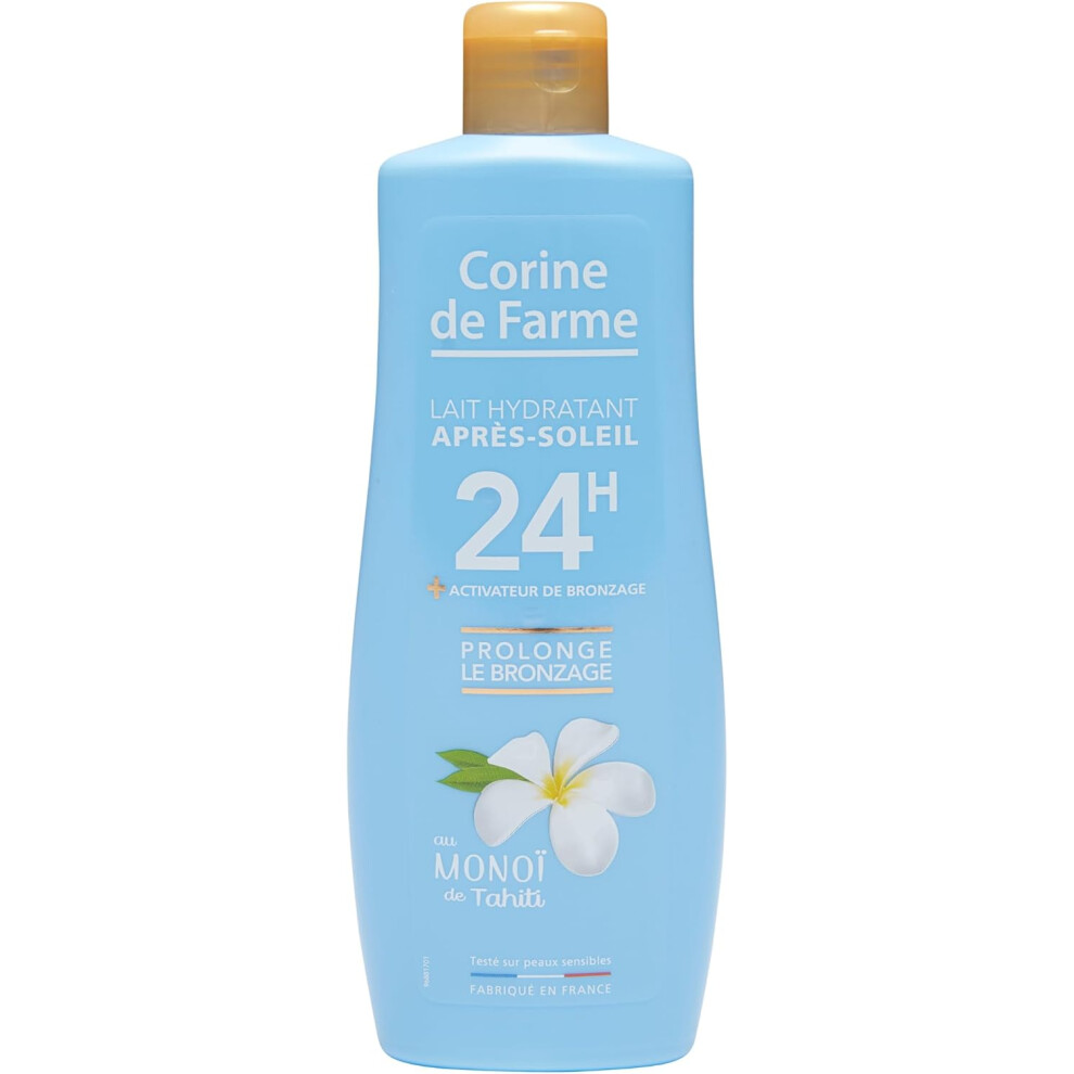 Corine de Farme After Sun Moisture Lotion 24H Enhances Tan 250ml |Soft & Silky Skin |Long-lasting Tan Penetrates Easily |Non-Greasy Sunscreen