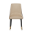 2pcs Leather Dining Chairs Set Upholstered Leather Seat Leisure Chairs 3