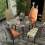 2pcs Leather Dining Chairs Set Upholstered Leather Seat Leisure Chairs 8