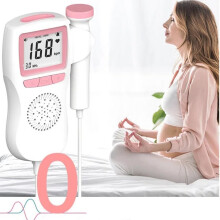 2024 Listen to Heartbeat Monitor Fetal Heart Stethoscope Lightweight Baby Sound Monitoring Soft Stethoscope