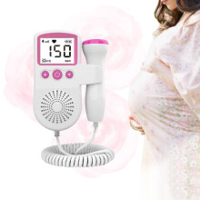 (Pink) New 2024 Fetal Heart Stethoscope Lightweight Baby Sound Monitoring Soft Stethoscope