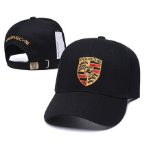 (black) Adjustable and compatible Porsche baseball cap suitable for both men and women