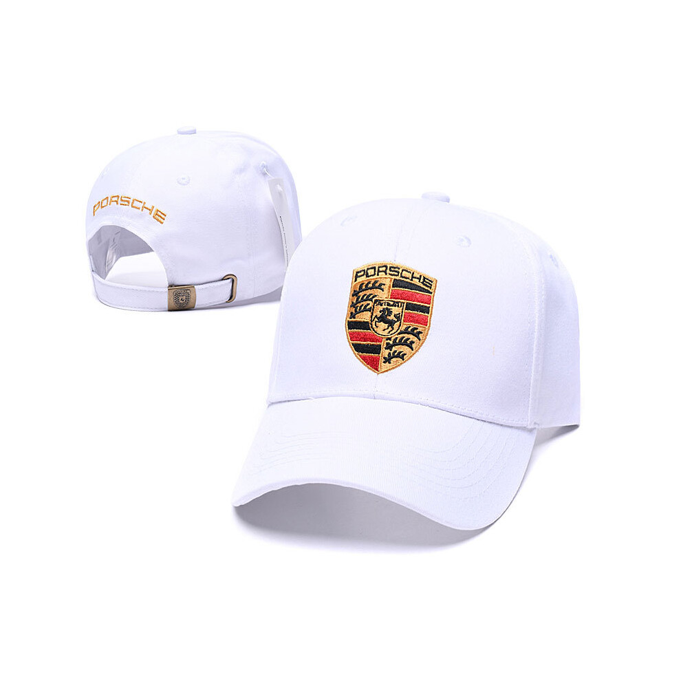 (white) Adjustable unisex Porsche baseball cap/hat