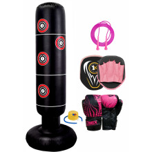 (Pink Set) Kids Inflatable Punching Bag Target Freestanding