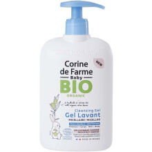 Corine de Farme Baby Bio Organic Micellar Cleansing Gel With Organic Olive Leaf Hair & Body Wash Delicately Scented 500ml