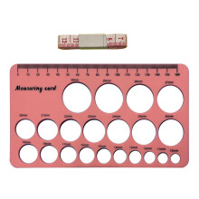 (Pink) Flange Size Measuring Tools, Silicone and Soft Nipple Flange Size Measuring Tools, Breast Flange Measuring Tools, Breast Pump Size Measuring Tools