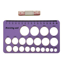 (Purple) Flange Size Measuring Tools, Silicone and Soft Nipple Flange Size Measuring Tools, Breast Flange Measuring Tools, Breast Pump Size Measuring Tools