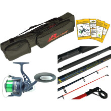 Hunter Pro 10ft Telescopic Sea Fishing Rod, Sea Reel and Holdall Carry Bag