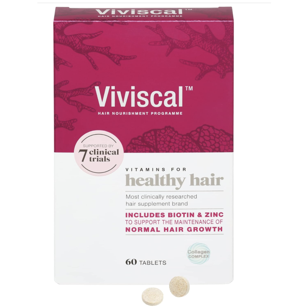 Viviscal Hair Growth Supplement For Women 60 Tablets Biotin Zinc Marin