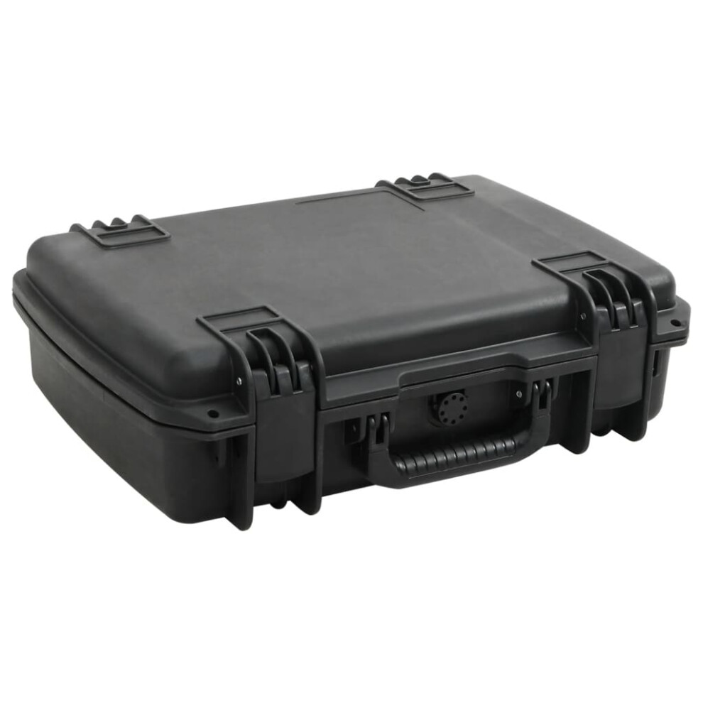 (50.5 X 37 X 14.5 cm) vidaXL Portable Flight Case Black PP Tool Box Protective Hard Case Carry Case