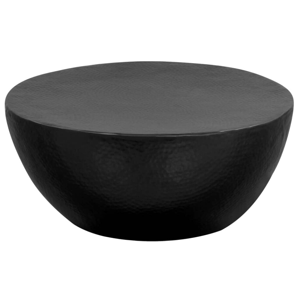 (black) vidaXL Coffee Table Hallway Couch Table Side Accent Table Hammered Aluminium