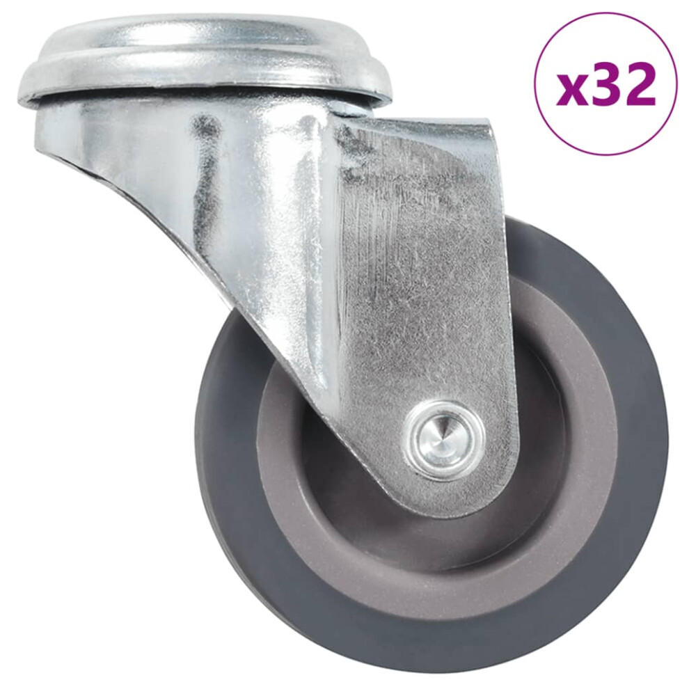 Vidaxl (32 Pcs) Bolt Hole Swivel Casters Moving Wheel Trolley Caster Furniture Caster