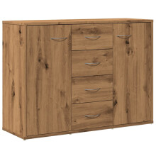 (artisan oak) vidaXL Sideboard Storage Cupboard Cabinet Buffet Highboard Engineered Wood