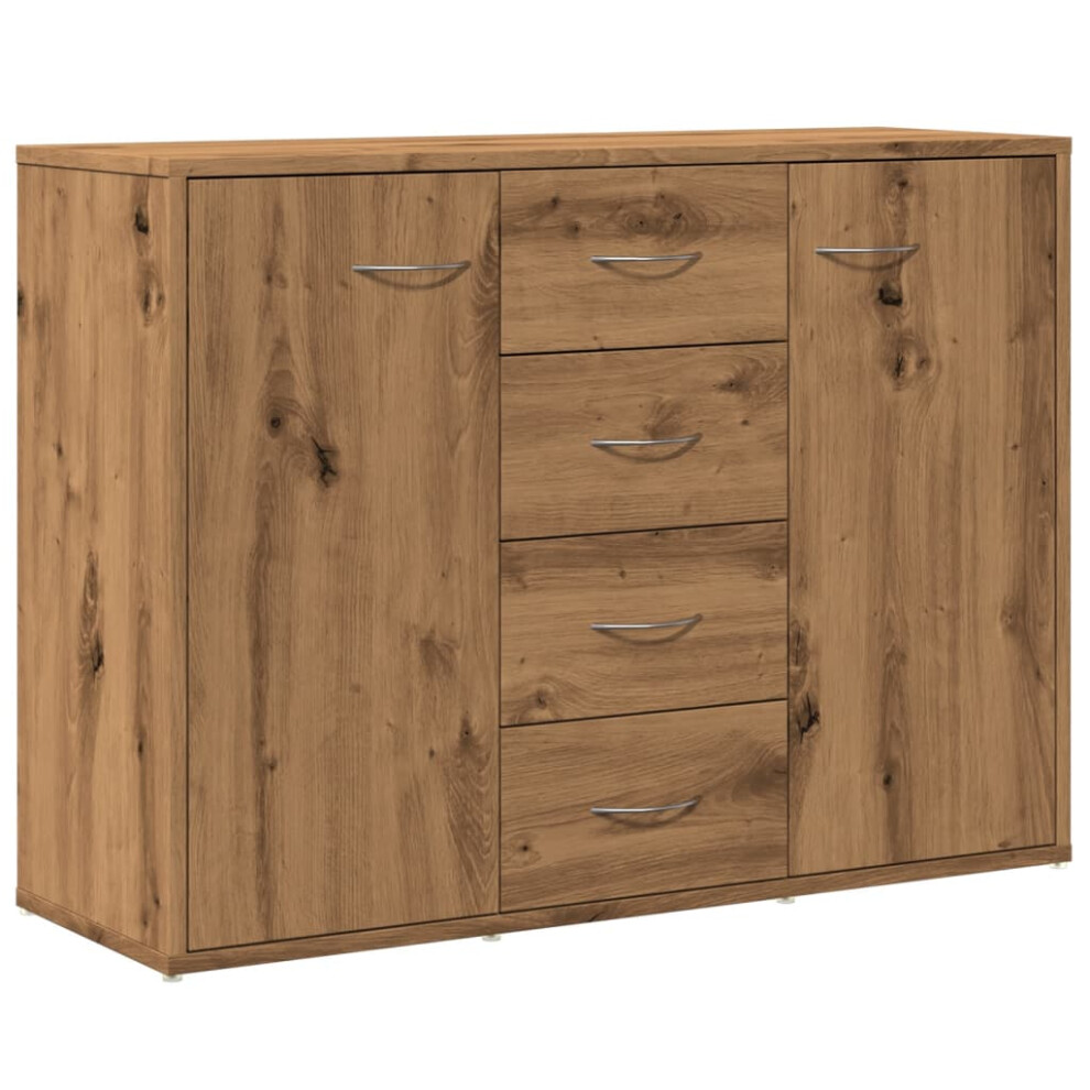 (artisan oak) vidaXL Sideboard Storage Cupboard Buffet Server Engineered Wood Multi Colours