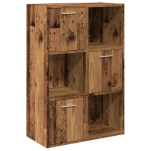 (old wood) vidaXL Storage Cabinet Highboard Cupboard Bookcase Book Shelf Engineered Wood